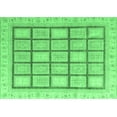 thumbnail image 1 of Ahgly Company Indoor Rectangle Abstract Emerald Green Modern Area Rugs, 8' x 12', 1 of 4