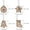 A-MIX -12PCS, variant on Dalrosia 12PCS Rustic Christmas Burlap Tree Ornaments Farmhouse Hanging Decorations Christmas Stocking Tree Ball Shaped Decor for Christmas Party