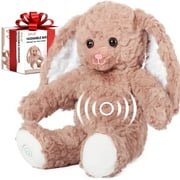 Bunny Huggable Massager with Vibration, Rabbit Vibrating Massager for Neck Back, Relaxing, Animal Electric Massager, Portable Travel Gift for Women & Men
