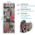thumbnail image 2 of Pioneer Flower Floral Print Pattern Hot Yoga Mat Towel Non Slip for Hot Yoga - Quick-Drying Yoga Mat Cover with 4 Corner Pockets with Travel Bag - Hot Yoga Towel Non Slip 74"x26", 2 of 6