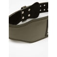 thumbnail image 5 of Gorilla Wear 4 Inch Padded Leather Lifting Belt - Army Green, 5 of 7