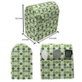 thumbnail image 4 of Green Stand Mixer Cover, Circles of Various Tones Shades and Tints of Green Retro Style Geometrical Pattern, Kitchen Appliance Organizer Bag Cover with Pockets, 5 Quarts, Green Cream, by Ambesonne, 4 of 4