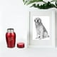 thumbnail image 4 of EeaseMX Cenizas de mascotas Cremation Urna Dog Selled Cinerary Casketo Acero inoxidable Frasco de cenizas, 4 of 8