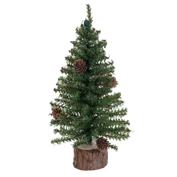 Vickerman 12" Carmel Pine Artificial Christmas Tree, Unlit