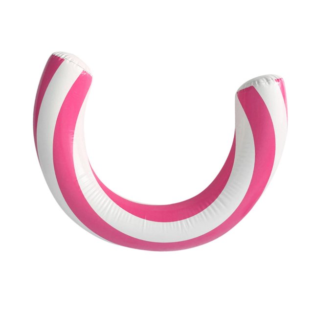 Flotador inflable para piscina, para ríos, playa, accesorios, portátil y ligero. Rosa