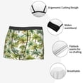 thumbnail image 3 of Balery Green Hawaii Palms Calzoncillos bóxer para hombre, ropa interior de algodón suave y transpirable con cinturilla de nailon-Medium, 3 of 5