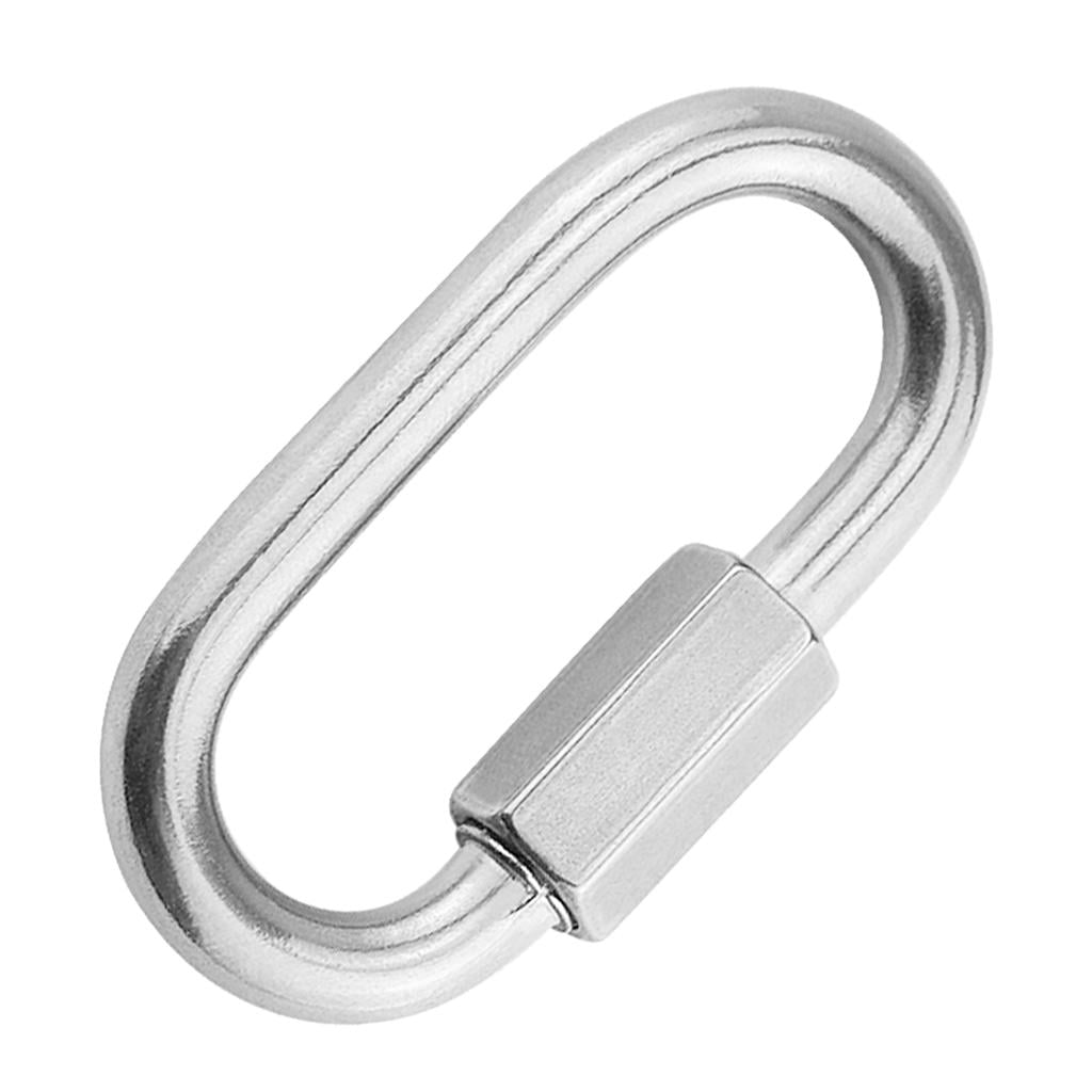 Details about   50pcs Quick Link Lock Carabiner For Camping Hiking Fishing DIY Accessories M5 