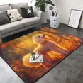 thumbnail image 3 of Area Rugs For Living Room Decor - Autumn Maple Leaf Poodle Soft Anti Slip Throw Washable Rugs 5x7 For Bedroom, Indoor Carpet For Bedroom Living Room 80x58In, 3 of 7