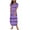 Purple, variant on Summer Plus Size Dresses for Womens 2025 Fashion Sexy Printing Pocket Short Sleeve V-Neck Dress
