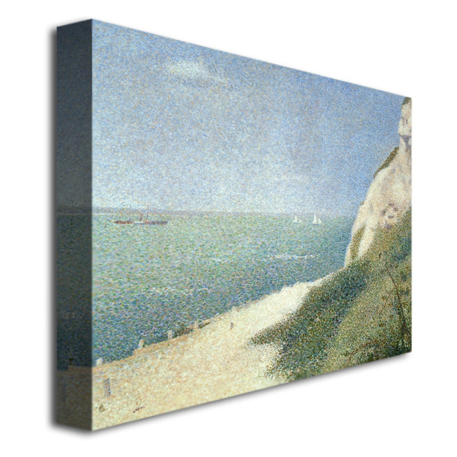 Trademark Art "Beach at Bas Butin - Honfleur - 1886" Canvas Art by Georges Seurat