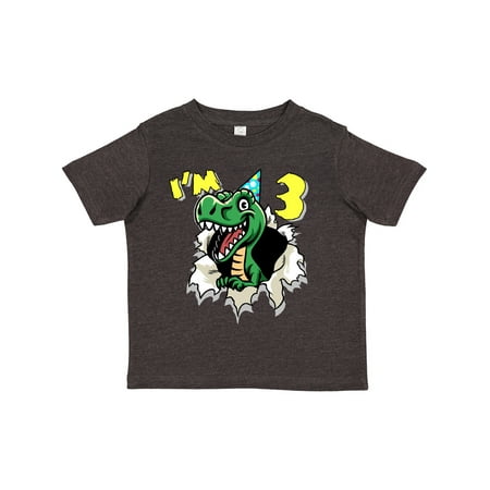 

Inktastic I m 3 Dinosaur Gift Toddler Boy or Toddler Girl T-Shirt