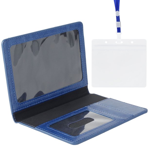 Titular De La Tarjeta Cartera De Cuero De Pu Cubierta De Certificado De Vacuna Ultrafina 4 Ranuras Para Tarjetas Protector De Tarjeta De Vacuna Port谩til Con Un Tarjetero Transparente Con Cord贸n
