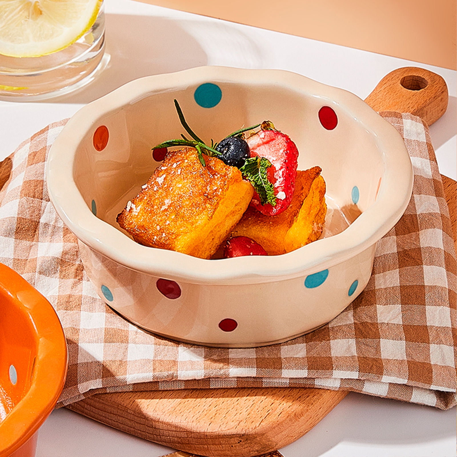 Moule à Gâteau Rond en Céramique 6Pouces avec Poignées – Plat à Four Résistant à la Chaleur, Antiadhésif, pour Quiches, Tartes, Lasagnes, Gratins, Four et Micro-Ondes (Blanc intérieur Moule à Gâteau Rond en Céramique 6Pouces avec Poignées – Plat à Four Résistant à la Chaleur, Antiadhésif, pour Quiches, Tartes, Lasagnes, Gratins, Four et Micro-Ondes (Blanc intérieur
