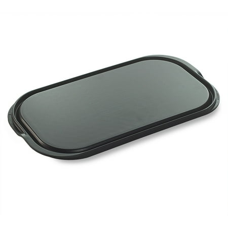 Nordic Ware Procast Flat-Top Reversible 2-Burner Grill Griddle, Grey