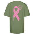 thumbnail image 4 of Razzly Women's T Shirts Stylish Graphic Tee For Cancer Awareness Month Celebrating Support And In A And Comfortable Design Short Sleeve Casual Shirts for Women 2 Shirt Casual Short(Light Green,XL), 4 of 5