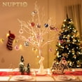 thumbnail image 2 of Manzanita artificial con rama de árbol de Navidad, 105 cm, color blanco, 2 of 9