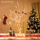 thumbnail image 2 of Manzanita artificial con rama de árbol de Navidad, 105 cm, color blanco, 2 of 9