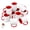 Red, variant on Sublimation Mugs 11 oz, Sublimation Blanks, Bulk Coffee Mugs, Red Cups for Coffee,Latte, Soup, Milk, Hot Cocoa Set of 12