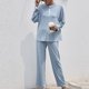 thumbnail image 3 of Pijama de Dos Piezas Pamolo Azul Claro Talla 2XL, 3 of 6