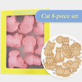 thumbnail image 1 of Cortador de galletas de plástico de Pascua, 8 Uds., molde de galleta de huevo de conejo, molde de conejito de dibujos animados en 3D, herramientas para hornear pasteles, decoraciones para fiesta de Pascua 2023 Tan Jianjun  unisex, 1 of 2