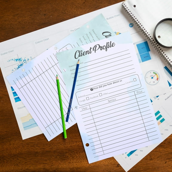 GOOHOCHY 50pcs Customer Information Sheets Client Profile Record Cards For Small Businesses Safety Information Cards Information Instructions Cards