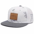 thumbnail image 1 of Letter patch leather label graffiti casual baseball cap new trend embroidery patch hip hop hat casual, 1 of 5