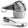 thumbnail image 1 of Stainless Steel Measuring Cups and Spoons Set of 14 with Leveler, Nesting Kitchen Metal Measuring Cups and Spoons Set for Dry and Liquid Ingredients, Perfect for Cooking & Baking, 1 of 5