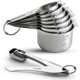 thumbnail image 1 of Stainless Steel Measuring Cups and Spoons Set of 14 with Leveler, Nesting Kitchen Metal Measuring Cups and Spoons Set for Dry and Liquid Ingredients, Perfect for Cooking & Baking, 1 of 5