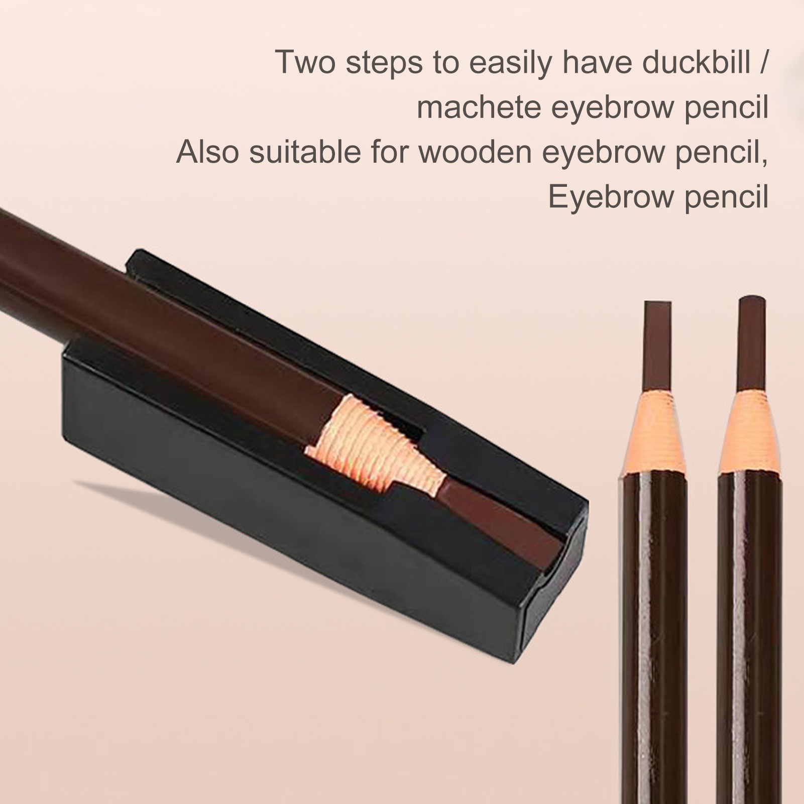 LINASHI Eyebrow Pencil Sharpener Protect Nib Groove Design Easy to Use