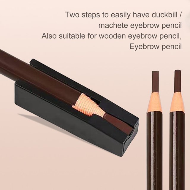 Eyebrow Pencil Sharpener Protect Nib Groove Design Easy to Use Wide Application Multifunctional Makeup Tool Plastic Duck Bill Eyebrow Pen Sharpener for Beginners