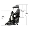 thumbnail image 4 of Clevr Cross Country Lightweight Toddler Baby Hiking Child Carrier, Grey, 4 of 9