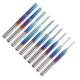 thumbnail image 3 of Juego de fresas de extremo de acero de tungsteno para PCB, 10 Uds., para corte de grabado, 0,8?3,175mm, 3 of 8