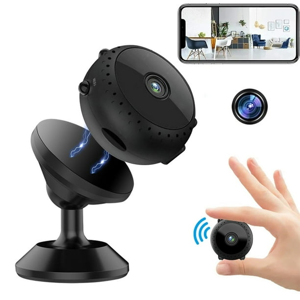 Mini cámara HD 4k con sensor de visión nocturna, videocámara inalámbrica con wifi para el hogar y el coche, DVR, monitor de cámara.