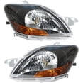 thumbnail image 4 of GENRICS  Right&Left Headlamps Halogen Headlights Black For 2007-2011 Toyota Yaris, 4 of 7