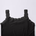 thumbnail image 6 of MSJUHEG camisole Wider Strap Camisole Off the Shoulder Tops for Women Spaghetti Strap Sleeveless Tank Tops for Women Yoga Workout Camisole Womens Ribbed Spaghetti Black 2XL, 6 of 9