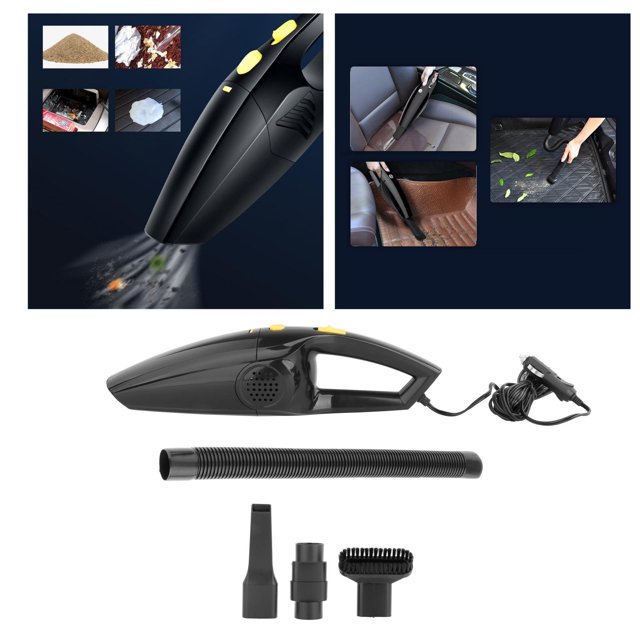 Aspirador inalámbrico de mano 6000pa para limpieza rápida del automóvil hogar, bajo nivel de ruido Automóvil 12v Macarena Aspiradora