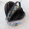 thumbnail image 5 of Women's Floral Embroidered Backpack Summer Travel Shoulder Rucksack Gift Floral Backpack Rucksack Bohemian red 16x9x19cm, 5 of 5