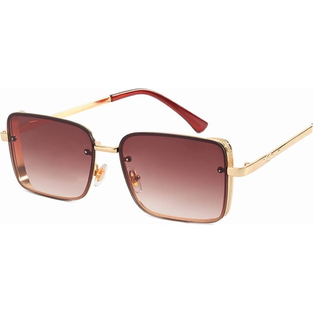 Petites Lunettes de Soleil Rétro à Monture Métallique pour Hommes et Femmes (Couleur : E, Taille : Medium)