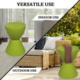 thumbnail image 3 of LeisureMod Side Table Modern Hourglass End Table Compact Accent Drum Table with Removable Lid for Storage Indoor and Outdoor Use Boyd Series in Green, 3 of 12