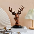 thumbnail image 5 of Wzzjkit Figurine de Cerf pour Attraction de Richesse Bureau Résine, 5 of 5