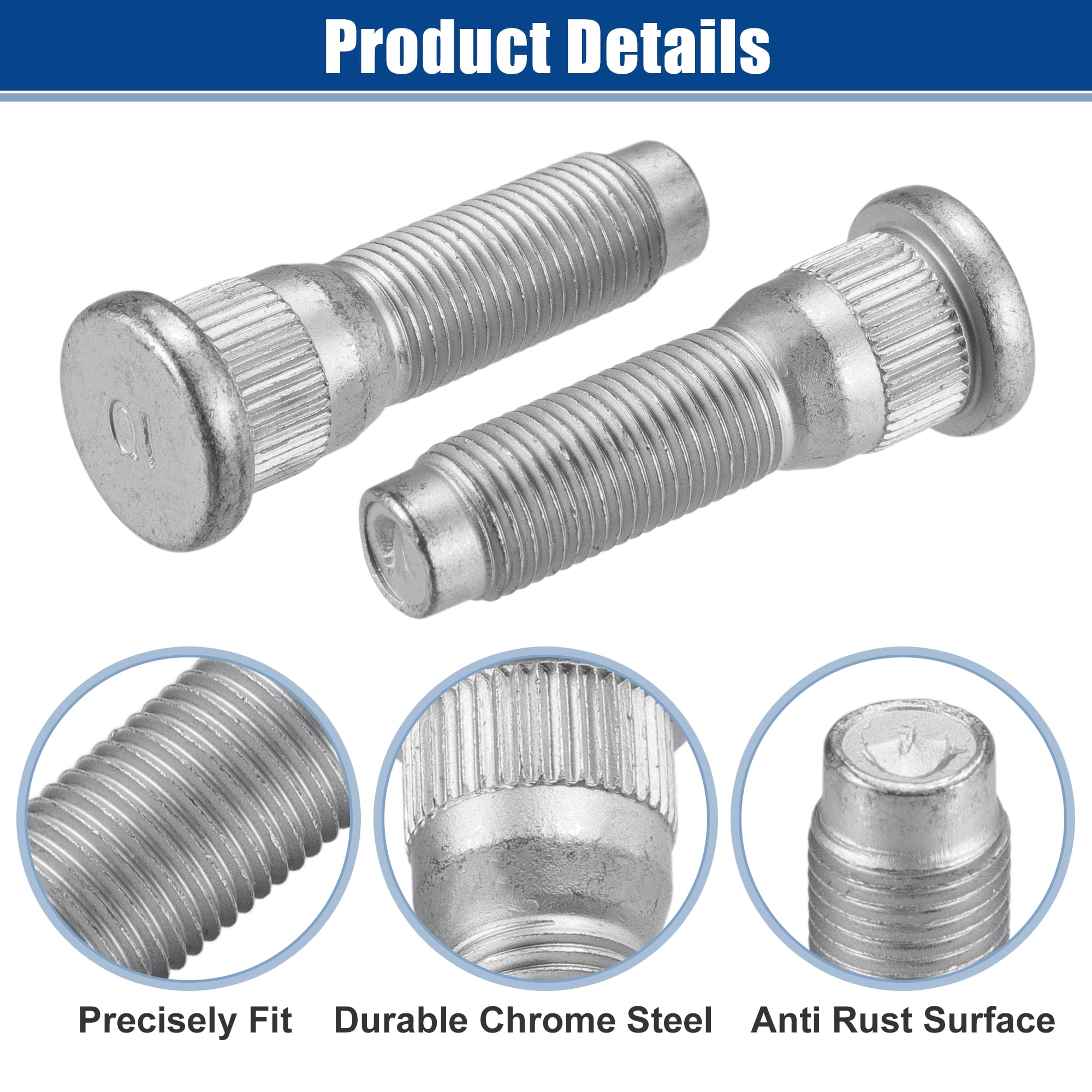 Unique Bargains 1/2"-20 Wheel Lug Stud for Jeep Liberty 2002-2007 Grand 1/2"-20 5pcs