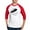 Red/White, variant on CafePress - Raining Bats - Cotton Baseball Jersey, 3/4 Raglan Sleeve Shirt