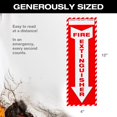 thumbnail image 2 of Adhesivo con señal de advertencia direccional para extintor de incendios, 4 unidades, 2 of 4