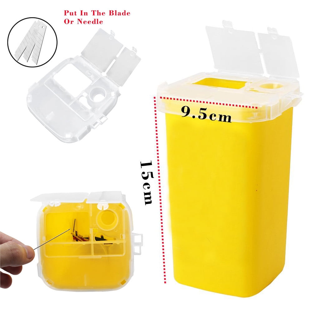 Red Sharps Container Biohazard Needle Disposal Container