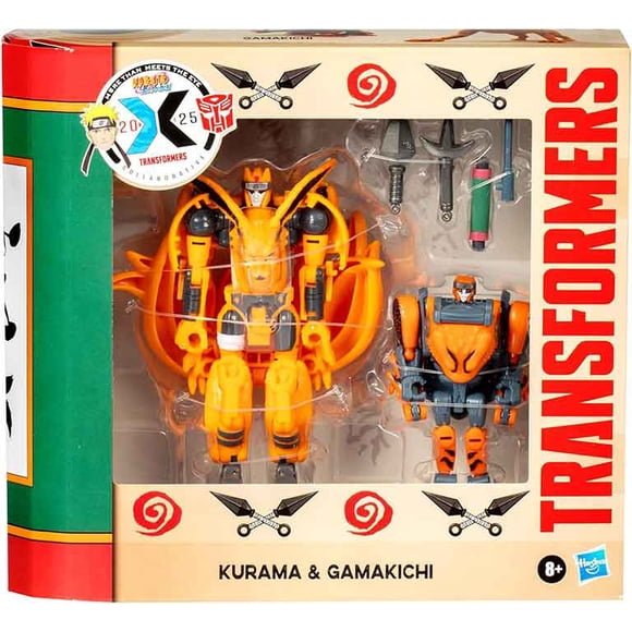 Transformers Figurine Articulée Naruto Shippuden 6 Pouces - Kurama & Gamakichi