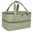 thumbnail image 4 of Bolsa organizadora de esmalte de uñas Yuyangstore cuero PU portátil verde, 4 of 8