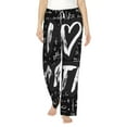 thumbnail image 2 of Goofa I love Math Printed Soft Pajama Pants for Women, Wide Leg Comfy Casual Lounge Yoga Pants-X-Large, 2 of 9