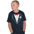 thumbnail image 3 of Vintage Formal Bachelor Party Tuxedo Boys Kids T Shirt Tees Tops Teen Brisco Brands S, 3 of 6