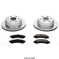 thumbnail image 2 of Power Stop K2046 Brake Kit 1-Click Brake Kit Carbon Fiber Ceramic Brake Pads; 12.99 Inch Silver Zinc Plated Cross-Drilled And Slotted Rotor; With Rotor/ Brake Pad/ Hardware, 2 of 2