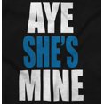 thumbnail image 2 of Aye She Mine Boyfriend Girlfriend Men's Crewneck Sweatshirt Brisco Brands S, 2 of 5